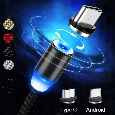 212 : Magnetic Fast Charging Cable | 3-in-1 micro USB, TPC, Lightning