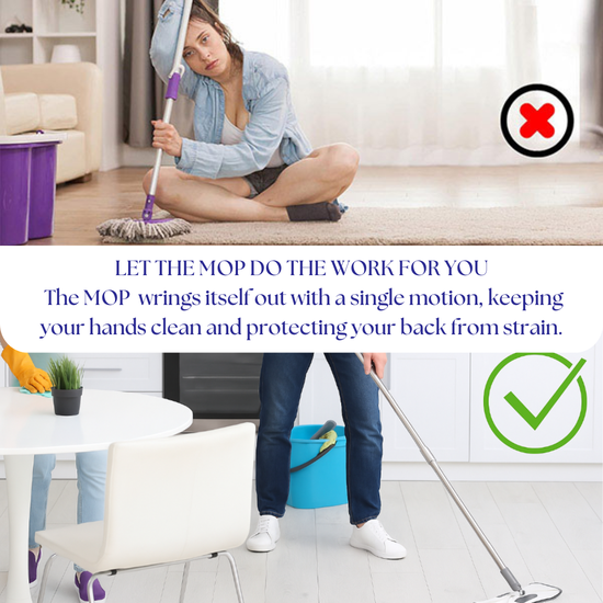 422 : 360° Rotating flat mop