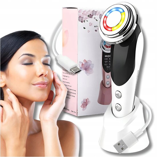 7057 : 7-in-1 Anti-Aging & Skin Rejuvenation Device with EMS,RF,LED