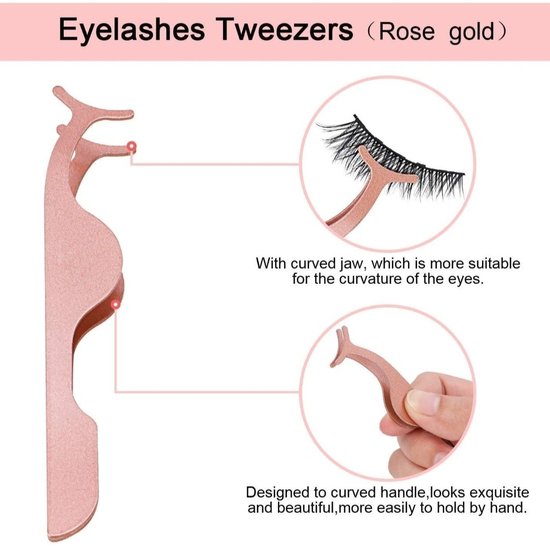 343 : 3D Magnetic Lashes 7 Pairs with Magnetic Eyeliner & Applicator