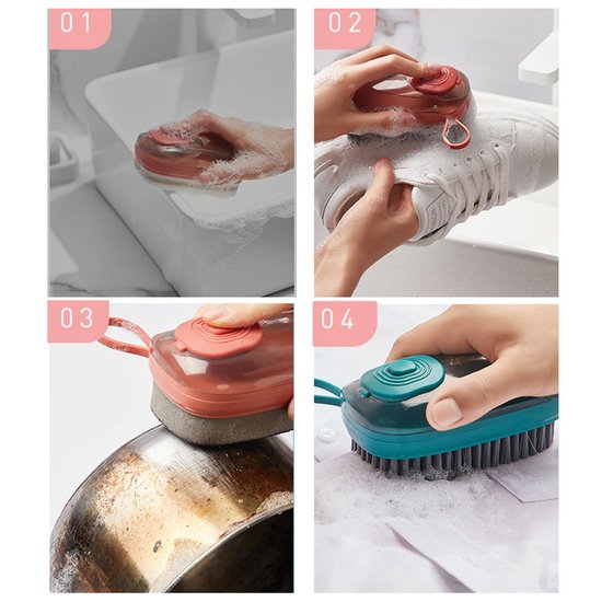 443 : Multipurpose cleaning brush – ideal for kitchen, bathroom and shoes