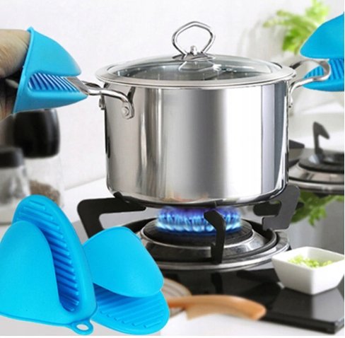 Silikonowe rękawice kuchenne żaroodporne | 2 szt.