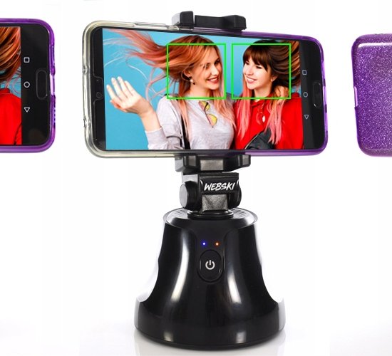 044 : 360° smart rotating phone holder with face tracking