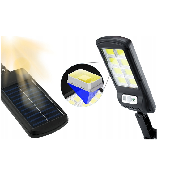 507 : Solar street lamp with motion sensor & remote control | 1,800 mAh