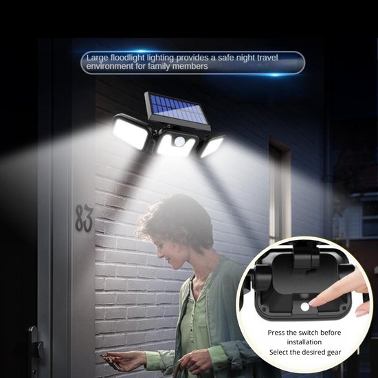 104 : Solar Sensor Light With Remote Control