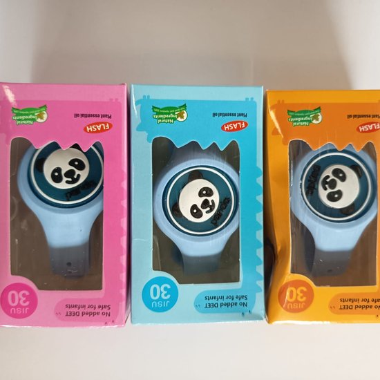 064-5 : Watch band for children mosquito against - blue