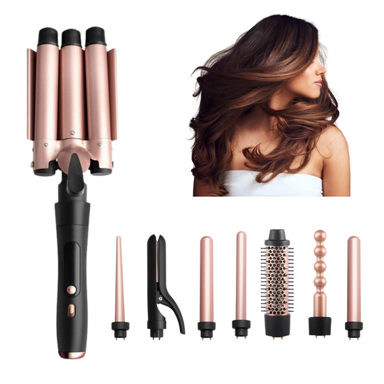 086 : 8-in-1 Professional ceramic hair styling kit