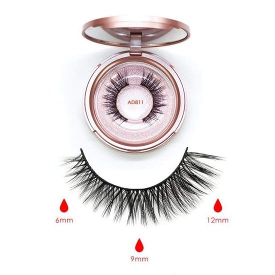343 : 3D Magnetic Lashes 7 Pairs with Magnetic Eyeliner & Applicator