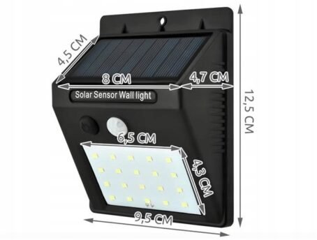 011 : Solar led lamp with sensor of motion 830