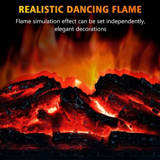 2077 : ADM Electric fireplace heater | 3D visual flame