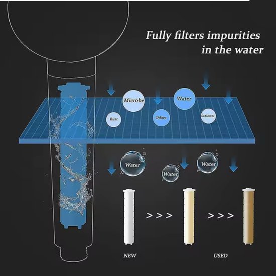 287 : Showerhead with turbine and filter