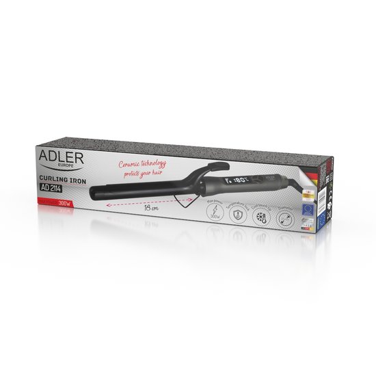 2114 : Adler Curling iron with LCD – 25mm