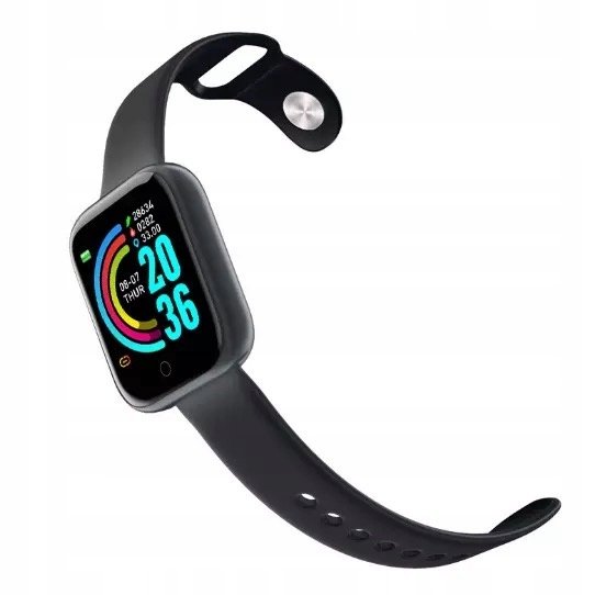 Smartwatch D20S 2021 | Unisex, pulsometr, duży wyświetlacz