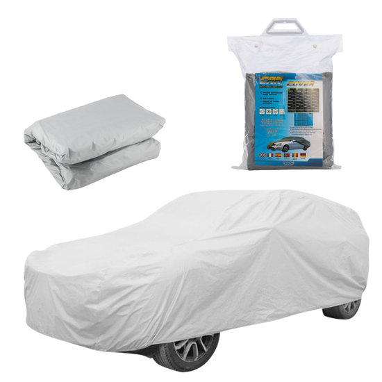 2190-1 : Premium Grey Car Cover – All-Weather Protection - Size L