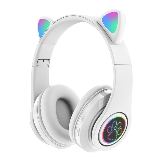 300 : WIRELESS BLUETOOTH HEADPHONES CAT EARS LED