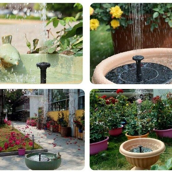 360 : Solar mini garden fountain floating pump