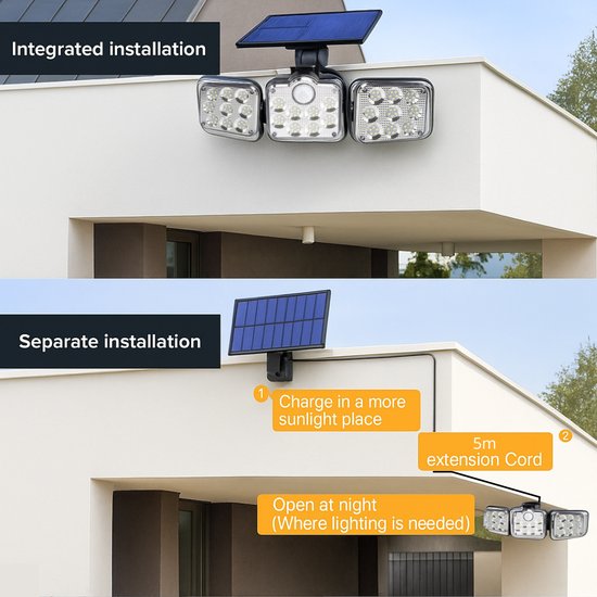 104 : Solar Sensor Light With Remote Control