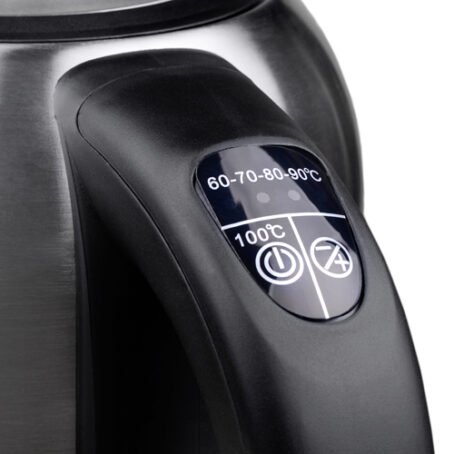 CR 1253 : Camry Kettle metal 1,7 L with temp. regul. and color changer