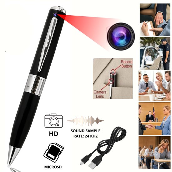 Długopis szpiegowski ukryta mini kamera + dyktafon