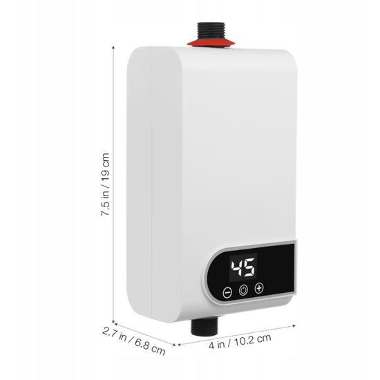 2228 : Instant Tankless Electric Water Heater – 3500W | Digital Display